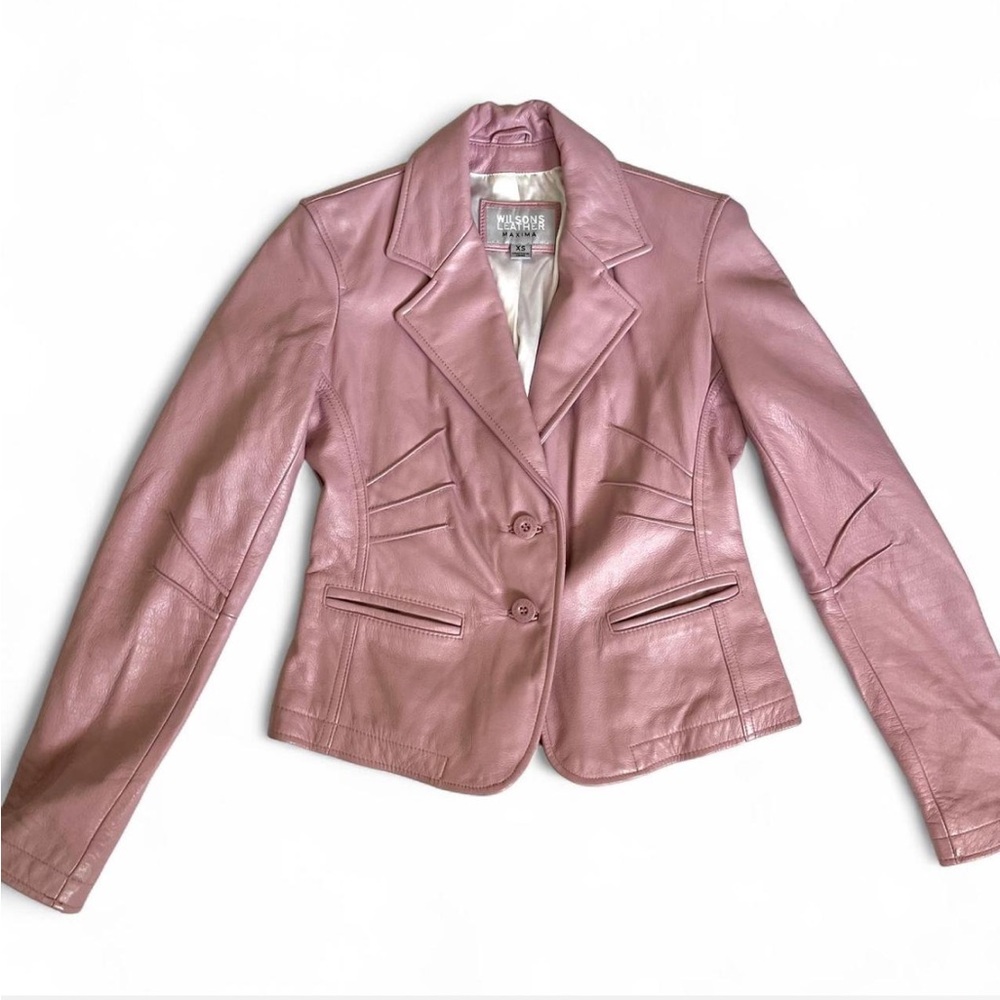 Wilson’s Pink Leather Jacket